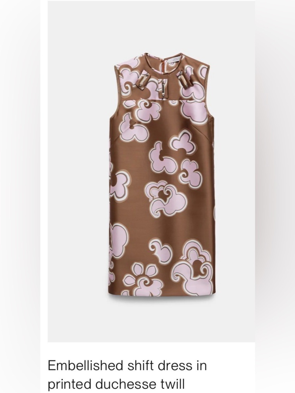 Dorothee Schumacher Embellished Dress with Pink Floral Print. NWT